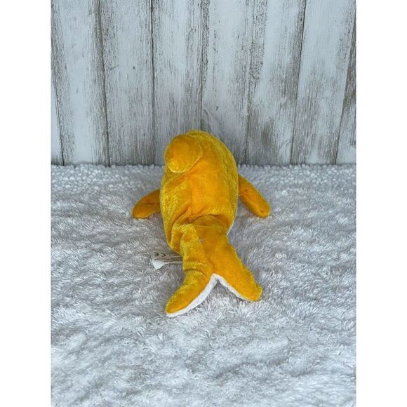 Dolphin Plush Stuffed Animal by Kellytoy Yellow - Picture 5 of 11